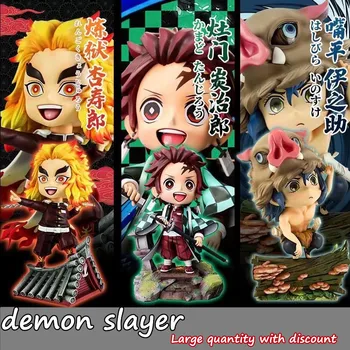 Demon Slayer Duomenys Modelio Premium Versija Kamamon Tanjiro Skaistykla Kyojuro Kimetsu Nr. Yaiba Anime Paveikslas Dovanų Kolekcija