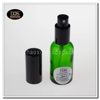didmeninė PXG20 30ml stiklinis kvepalų buteliukai, 1 uncija purškimo buteliai su juodo aliuminio siurblys & bžūp, 1oz tuščias kvepalai purškimo butelis
