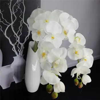 Dirbtinio Drugelio Nekilnojamojo Touch Orchidėjų Žiedų Simualtion Augalai Vestuvių Namų Biuro Stalo Dekoras