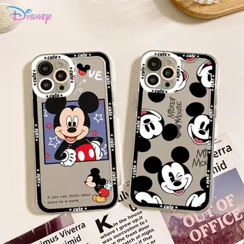Disney Mickey Mouse Aišku, Telefono dėklas skirtas IPhone 14 Plus 11 12 13 Mini Pro Max Anlge Akis Skaidrus, Fundas 2022