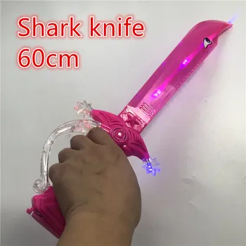 Eletronic Lightsaber Indukcijos Ryklys kardas Mirksi rožinė Modelį Modeliavimas Plastikinių Šviesos Žaislai Kardas Vaikų cosplay Rekvizitai 56cm