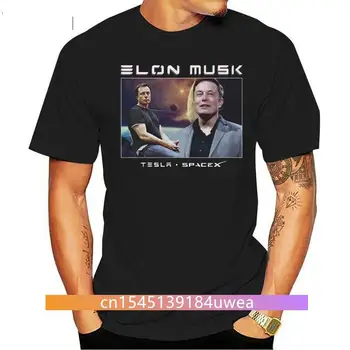Elon Musk 90-ųjų Derliaus Unisex Black Marškinėlius vyrų marškinėliai