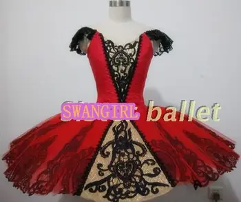 Esmeralda baleto mdc raudona Don Quijote profesionalių baleto mdc moterų calssic baleto mdc blynas kostiumai spragtukas 
