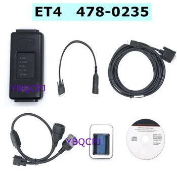 ET4 Adapteris 478-0235 USB Versija katė IR 4 Sunkvežimių Diagnostikos Įrankis, Su kačių et4 2019 Versija KEYGEN plius 14pin kabelis