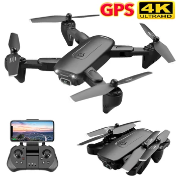 F6 RC GPS Drone 4K Dvigubos HD Kameros Profesinės FPV Tranai su 5G WiFi Optinio Srauto Sulankstomas RC Quadcopter Dron