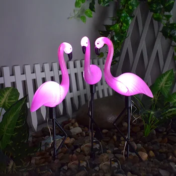 Flamingo Vejos Saulės Lempa Saulės Sodas Šviesos Saulės Kieme Žiburiai Vandeniui Led Šviesos Lauke, Saulės Šviesos Sodas, Dekoratyviniai