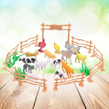 Gyvūnų Ūkyje Žaislas Barnyard Gyvūnų Accessoriesdollhouse Tortas Šalies Naudai, Micro Kraštovaizdžio Figūrėlės Sodas, Žaislai Rėžtuvės 