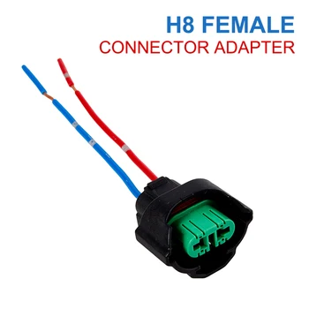 H8 Moterų Jungties Adapteris, Elektros Instaliacijos Lizdas, Automobilių Lemputės Plug Jungtis