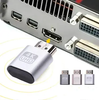 HDMI suderinamus Virtualus Ekranas 4K DDC EDID Manekeno Plug EDID Ekranas Apgauti Virtualus Plug Manekeno Emuliatorius Adapteris VGA 1920x1080P Karšto