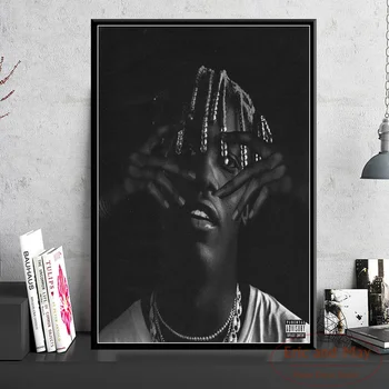 Hip-Hop Rap Muzikos Žvaigždė Lil Yachty Lil Valtys, Plakatų Ir Grafikos Paveikslai Tapyba Meno Sienos Nuotraukas Kambarį Apdaila Affiche