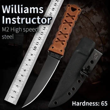 HSS M2 taktinis peilis kempingas išgyvenimo peilis peilis medžioklės peilis rankų darbo peilis fiksuotais ašmenimis lauko peilis rankiniai įrankiai