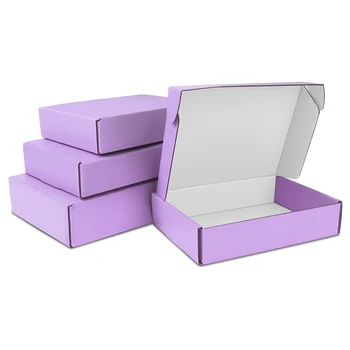 idreampackaging 5vnt/10vnt violetinė violetinė pašto dėžutę Festivalis Šalis gofruotas box kartoninė palaiko individualų dydį spausdinimo logotipas