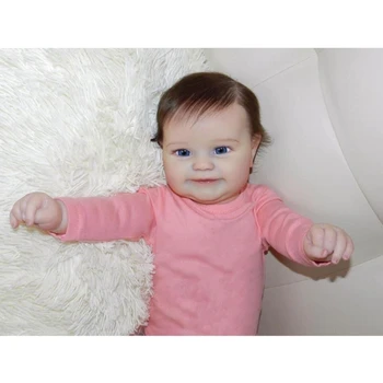 Ikimokyklinio Realiame Gyvenime Rožinis Lėlių Minkštas Kūno Baby Doll, Silikoninis Realistinis Reborn Baby Doll 20inches Baby Doll Baby Girl
