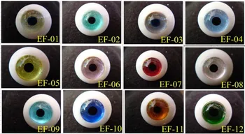ITF serijos BJD doll stiklinės akys, 6mm 8mm 10mm 12mm kaip 14mm 16mm 18mm 20mm 22CM 24CM Rankų darbo stiklo lėlės akys