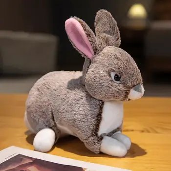 Išskirtinį Gyvūnų Pliušinis Žaislas Žavinga Modeliavimas Bunny Lėlės Plushies Realus Triušis Lėlės Iškamša Pliušinis Žaislas Ornamentu