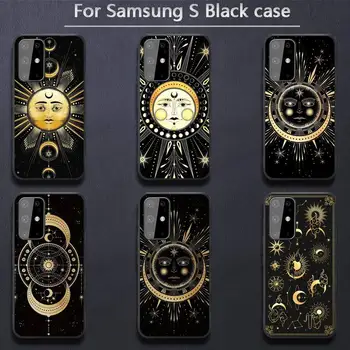 juokinga sun moon veido Telefono dėklas Samsung S20 plus Ultra S6 S7 krašto S8 S9 plus S10-5G lite 2020 S10E
