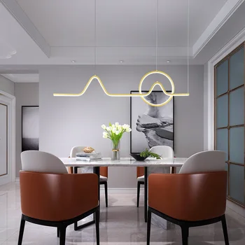 Kabo Lempa Juoda Šiuolaikinės Pakabukas dega Gyvenamasis Kambarys, Valgomasis, Virtuvė, Liustra, Pakabos Šviestuvas LED