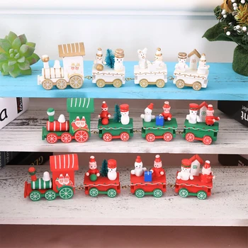 Kalėdų Dekoro Mielas Medinis Mini Traukinio Vestuves Dekoravimas Ornamentais Vaikams, Dovana, Namų Šaliai Darželio Apdailos Dovana