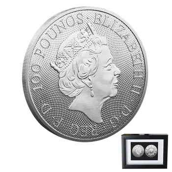 Karalienė Monetų Troško Karalienė Elžbieta Kolekcines Monetas Medallion Karalienė Proginę Monetą Su Nuotrauka Rinkti Monetas Į Atmintinę