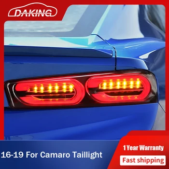 Karšto Automobilio LED galiniai Žibintai Už Chevrolet Camaro 2016 - 2019 Hornet Stiliaus Uodegos šviesos diodų (LED DRL Juda Posūkio Signalo, Stabdžių Šviesos Auto Lempos