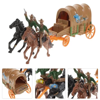 Kaubojus Žaislai, Žaislų Vakarų Vakarų Vežimo Cowboys Indijos Laukinių Arklių Duomenys Figūrėlės Modelio Paveikslas Puošmena Karių Playsetaction
