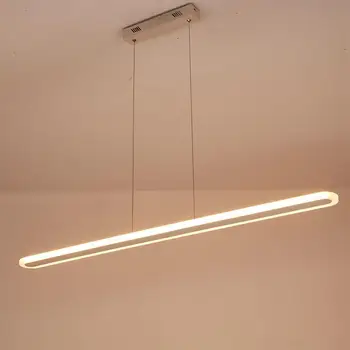 Klasėje kabo LED šviesos darbo pakabukas lempa, biurų apšvietimo Stačiakampio formos Led Juostelės biblioteka Akrilo studijų Apšvietimas led luminaria