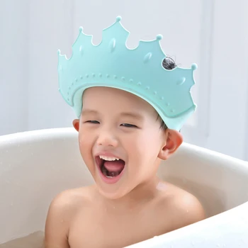 Lajos Aukščio Baby Shower Bžūp Šampūnu Vonioje, Plauti Plaukų Skrybėlę Apsaugoti Vaikus Vandeniui Kelią Vandens Į Ausį Vaikams