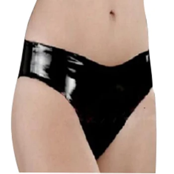 Latekso Kelnės sexy Apatiniai fetišas Bikini egzotinių Kelnaitės guminės apatinės Kelnės tarpkojo kelnės