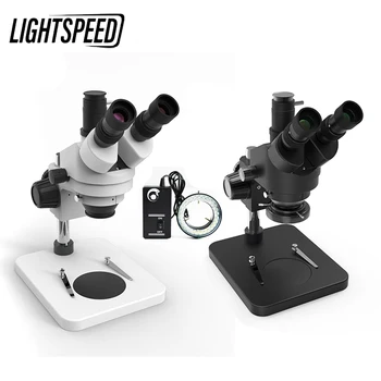 Lightspeed 7-45X Nuolat Stereo, Zoom Optinis Trinokulinis Mikroskopu Mobiliojo Telefono motheroard ic žetonų Remontas