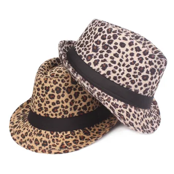 Mados Leopard Oficialų Skrybėlę Vyrų Ir Moterų Etapo Rezultatus Džiazo Skrybėlę Rudens Ir Žiemos Aukštos Kokybės Verslo Kibiro Kepurę
