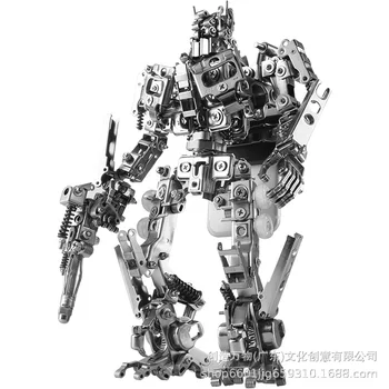Mechaninė Šalies Optimus Prime 3D trimatis Metalo dėlionė Dėlionės Robotas 