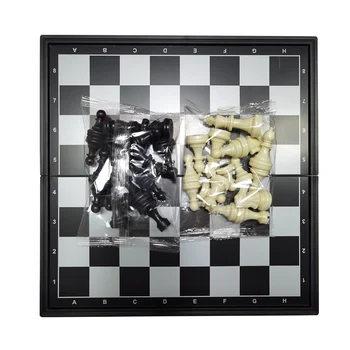 Mini Šachmatų Rinkinį, Plastikiniai Šachmatų Lentos Nustatyti Nešiojamų Išardomas Stalo Žaidimas Šachmatais Aksesuaras Namo Lauko Šachmatai, Pramogų Žaidimas
