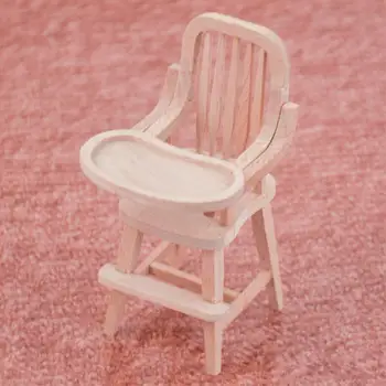 Miniatiūriniai Baldai Modelis Dekoro 1/12 Valgomojo Kėdė Aukštos Kėdės Dollhouses Micro Kraštovaizdžio Gyvenimo Scenos Išdėstymas 