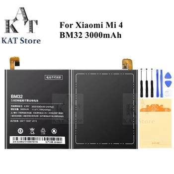 Mobiliojo Telefono Li-Polimero Baterijos Xiaomi Mi 4 Mi4 3000mAh BM32 Įkraunamas Akumuliatorius, Atsarginių dalių Pakeitimo