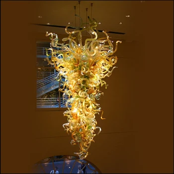 Modernus Viešbutis, Dekoras Stiklo Pakabukas Lempos Meno Dizaineris Murano Stiklas LED Šiuolaikinės Liustra
