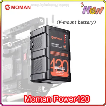 Moman Galia 420 V-Mount Baterija 420Wh 14,4 V V Lock V Formos, Li-ion Akumuliatorius, su Dual D-Bakstelėkite Greito Įkrovimo Kameros