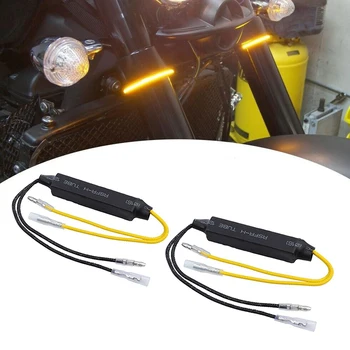 Motociklo LED Posūkio Signalai, Atsparumas Dekoderis Motociklo LED Signalo Indikatorius Flasher Relay Varžai