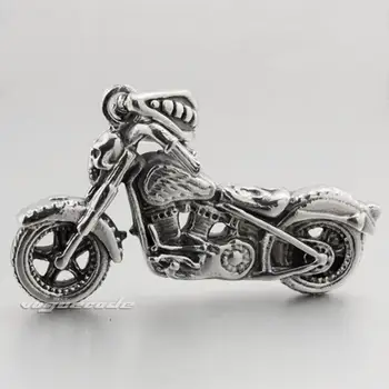 Motociklo Pakabukas 316L Nerūdijančio Plieno Mens Biker Stiliaus 4P014 Plieno Karoliai 26 cm