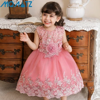 MQATZ 1 Metų Vaikams Tutu Naujagimio Krikštynos Princesė Vestidos Vaikų Krikšto Baby Girl Drabužiai Gėlių Bamblys Vasaros Suknelės