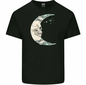 Mėnulis Kaukolę, vyriški T-Shirt