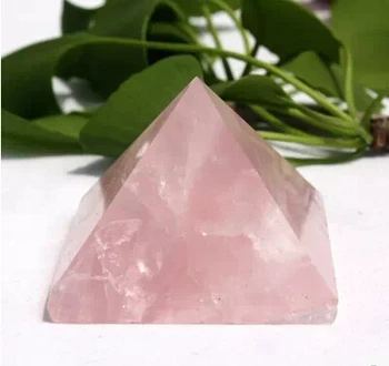 Natūralus Rožių Kvarco Kristalo Piramidės 48mm-55mm
