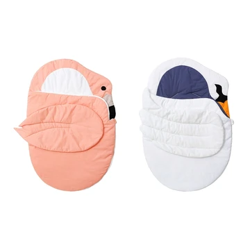 Naujagimio Lovelę Antklodė Šilta Baby Wrap Antklodė Flamingo formos miegmaišis Kūdikiams 0-18M Nuraminti Miego Maišas Suvystyti Antklodės