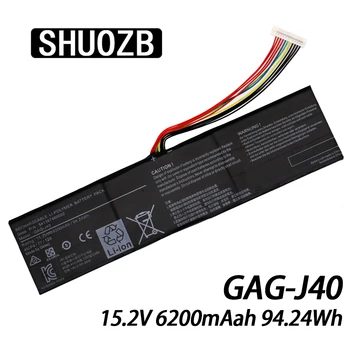 Naujas GAG-J40 15.2 V 94.24 Wh 6200mAh Nešiojamas Baterija Gigabyte Aero Aorus 14 V7 15 X7 X5 15w 15x 14-P64WV6 P64Wv7-De325Tb SHUOZB