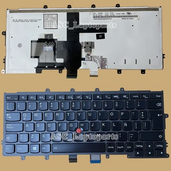 Naujas lotynų ispanų Teclado Klaviatūra IBM Lenovo Thinkpad X230S X240 X240S X240I X250 X260 X270 , su APŠVIETIMU, su Point Stick