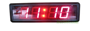nemokamas pristatymas 1.8 colių raudona spalva, minutes ir sekundes, atgalinės atskaitos led laikrodis(HIT4-1.8 R)