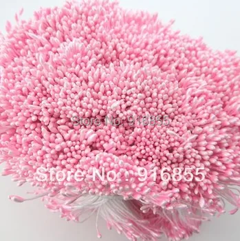 Nemokamas pristatymas Mados ir Karšto 1800pcs/daug rožinės spalvos 1mm pearl gėlių stamen gėlių stamen pyragas apdaila