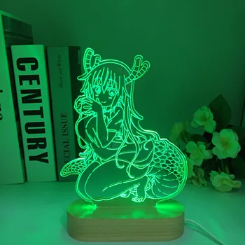 Nereikia Žaislas su Manimi Praleisti Nagatoro Anime LED Šviesa už Kambario Dekoro RGBw Spalva Keičiasi Naktį Žibintai Dovana Manga Medienos Nagatoro 3D Lempos