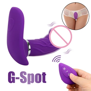 Nešiojami Dildo Vibratorius Klitorio Stimuliatorius Makšties Masažas Silikono Sekso Žaislai Moteris Belaidžio Kontrolės Moterų Masturbacija