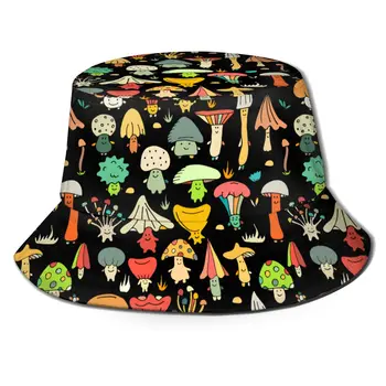 NOISYDESIGNS Suaugusiųjų Kibirą Skrybėlės Žvejys Skrybėlę Žvejybos Skrybėlę Vasarą, Spalvinga Grybų Spausdinti Kepurės Hip-Hop Kūrybos Vyrai Moterys