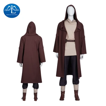 Obi Wan Cosplay Kenobi Cosplay Kostiumų Suaugusių Vyrų Helovinas Kostiumas Star Cosplay Karai Apranga Užsakymą Pagaminti Rinkiniai Kostiumai